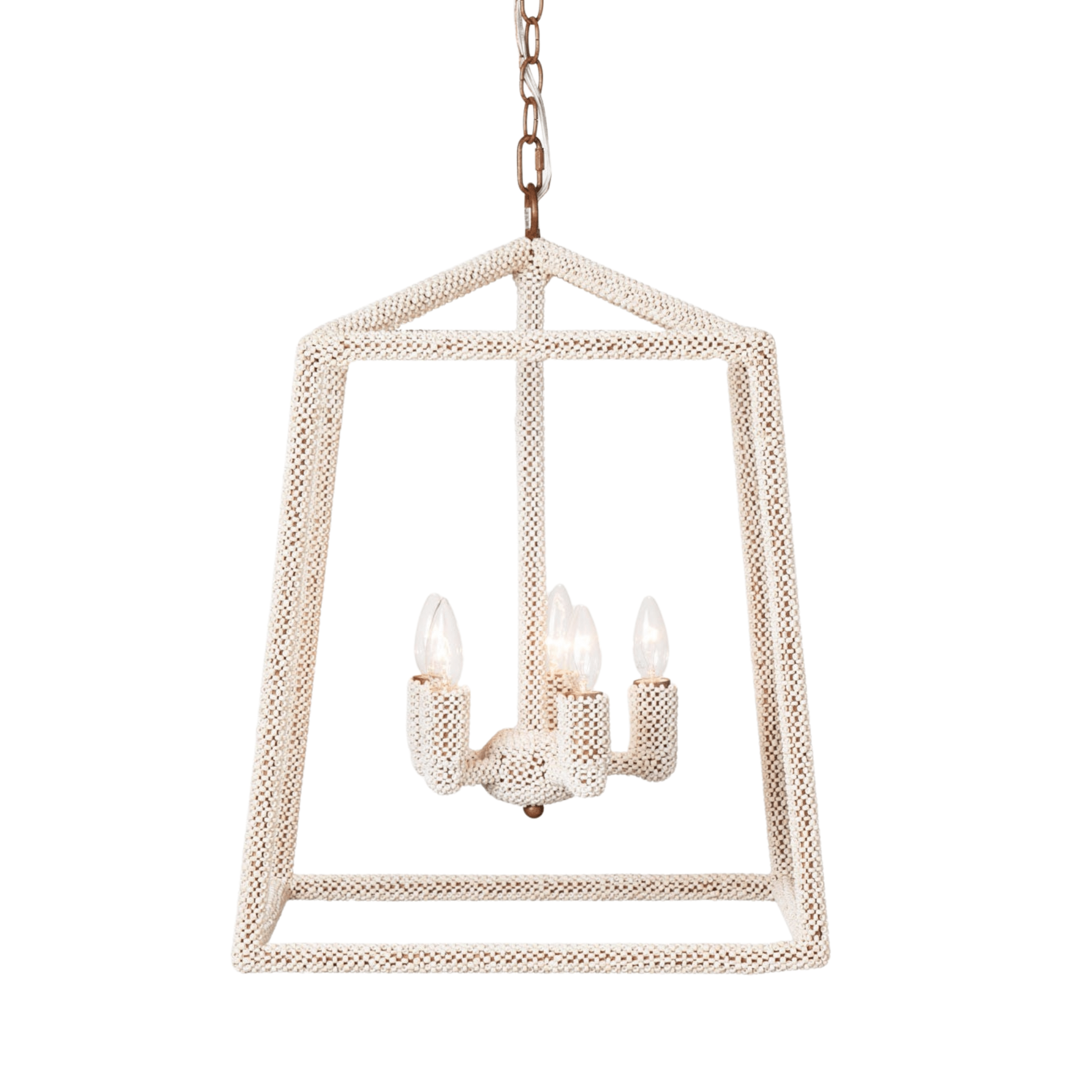 Marianna Coco Bead Lanterns - Two Sizes - coastal inspired home furnishing