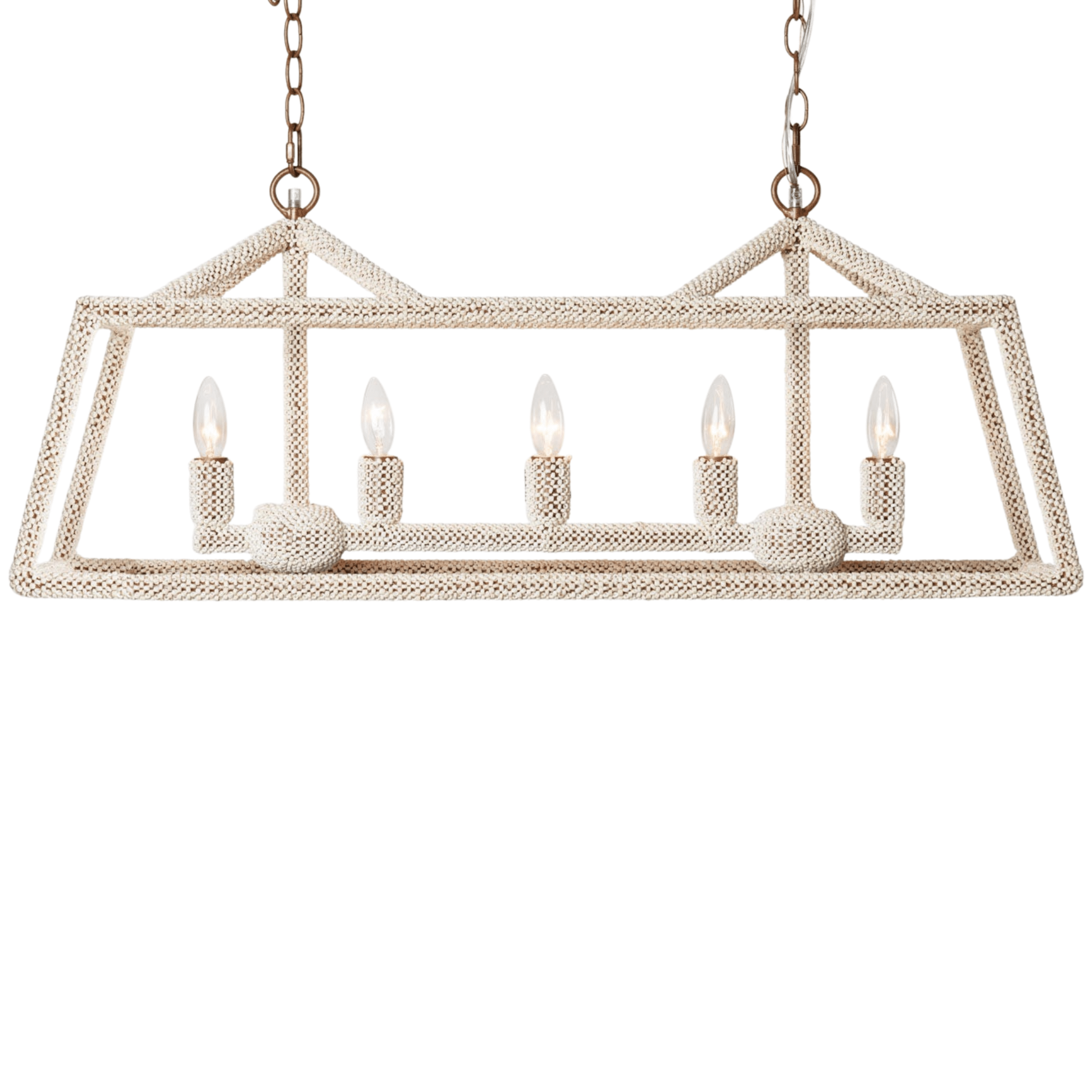Marianna Coco Bead Linear Chandelier - Our Boat House