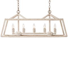 Marianna Coco Bead Linear Chandelier - Our Boat House