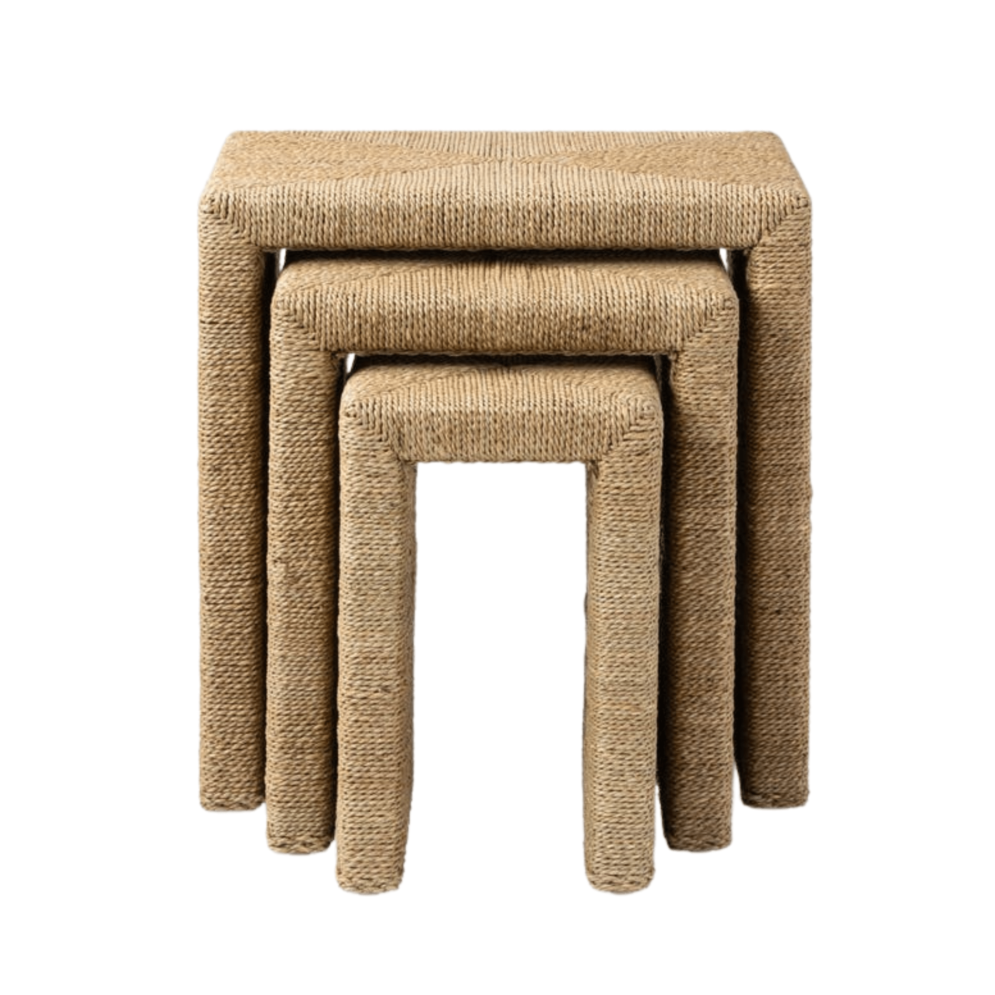 Marina Seagrass Nesting Tables - Our Boat House