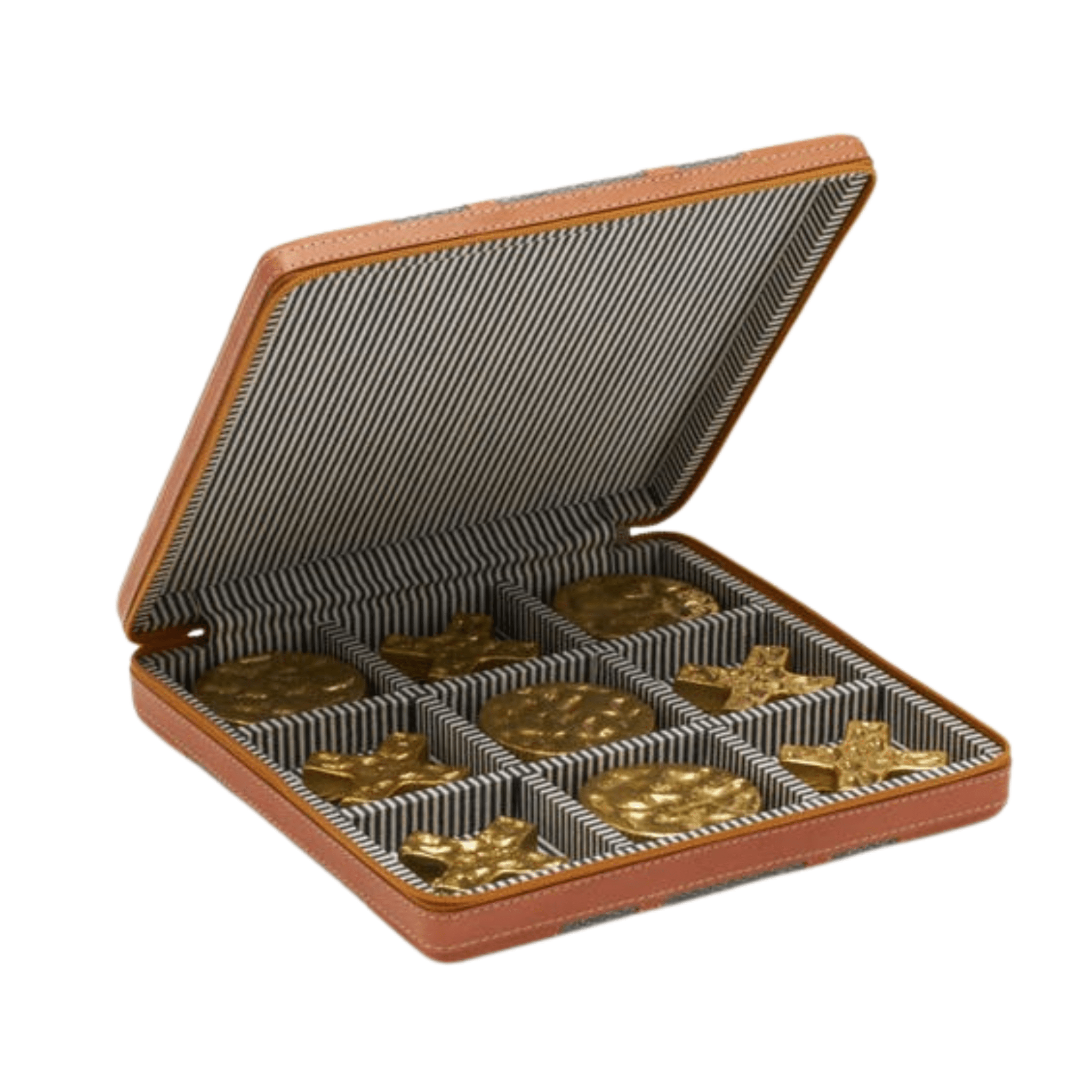 Marlow Leather & Jute Tic - Tac - Toe Set - Our Boat House