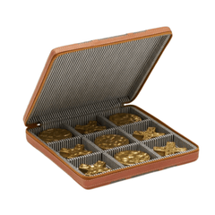 Marlow Leather & Jute Tic - Tac - Toe Set - Our Boat House