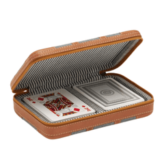 Marlow Leather Playing Card Box Set s/2 - Our Boat House