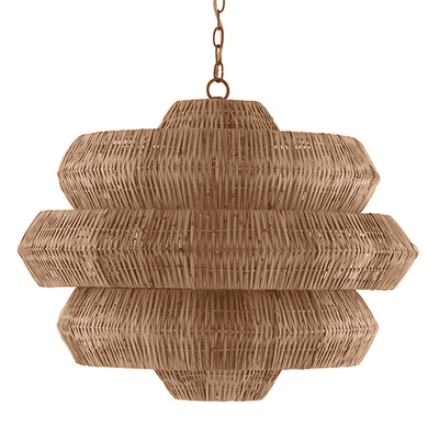 Marseille Rattan Chandelier - Two Sizes - Our Boat House
