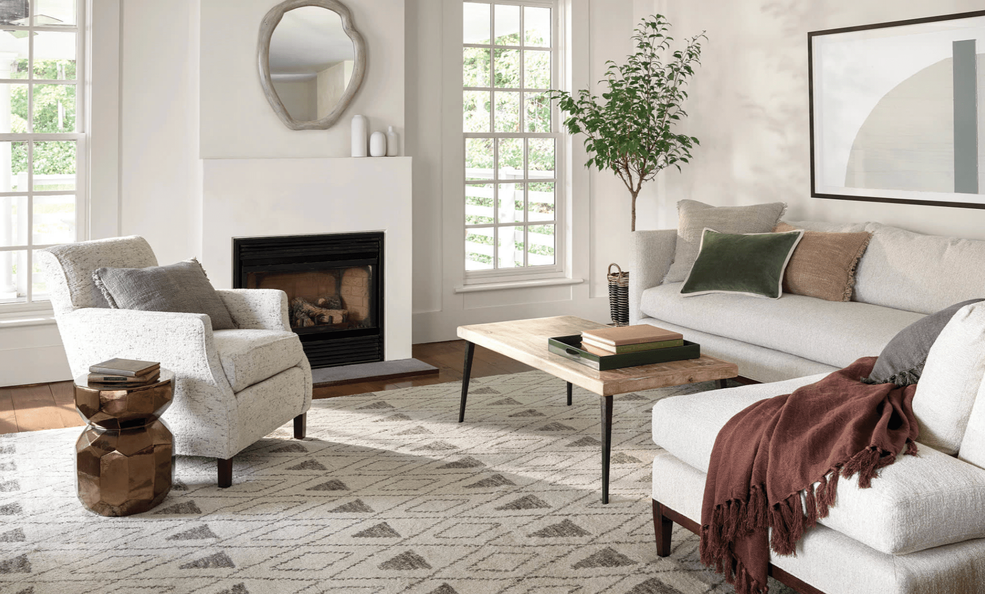 Masinissa Hand Knotted Wool Rug - Natural - Our Boat House