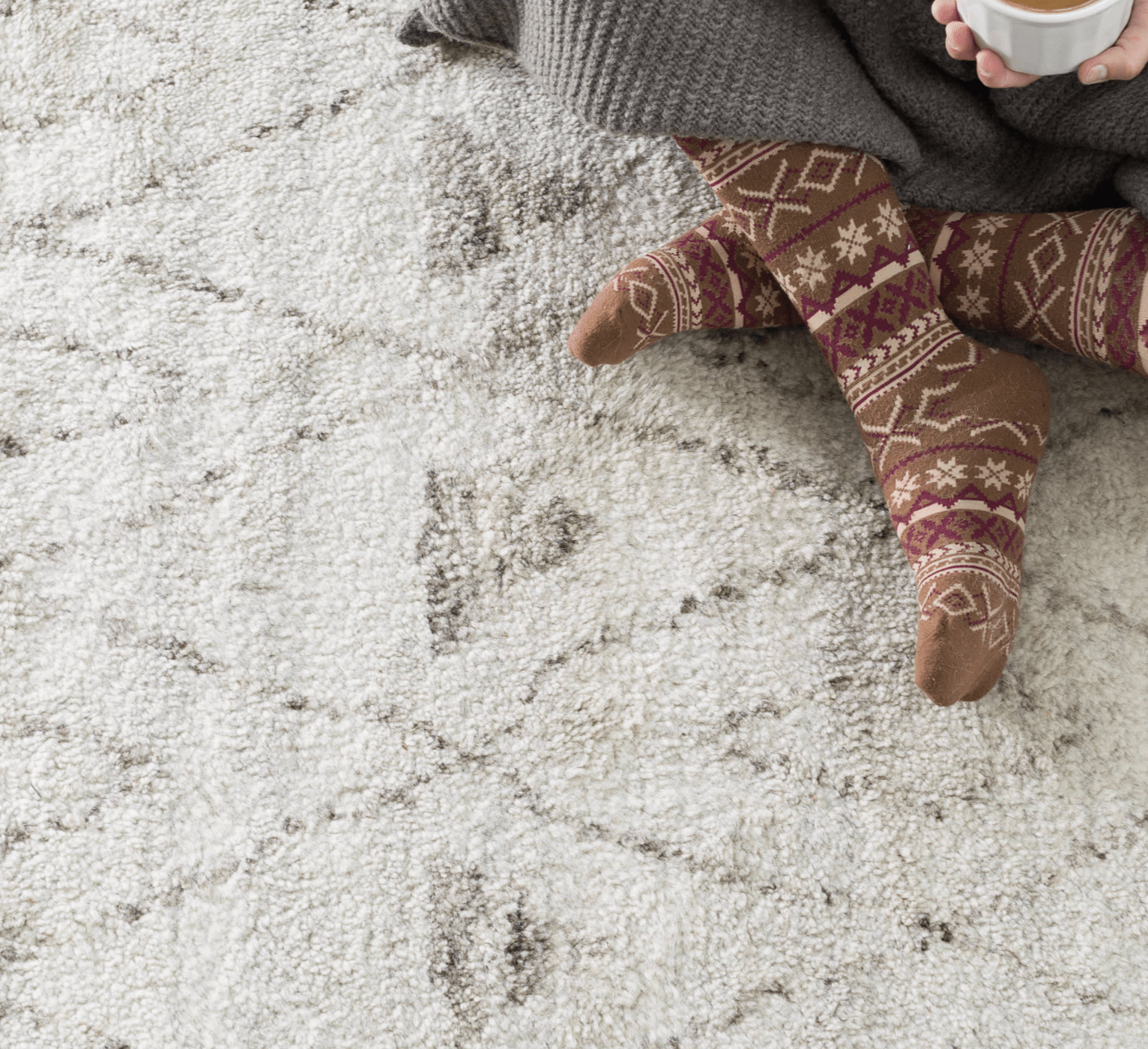 Masinissa Hand Knotted Wool Rug - Natural - Our Boat House