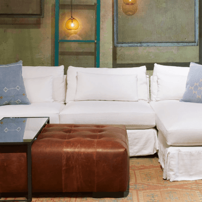 Maui Deluxe Two - Piece Slipcovered RAF Sectional - Our Boat House