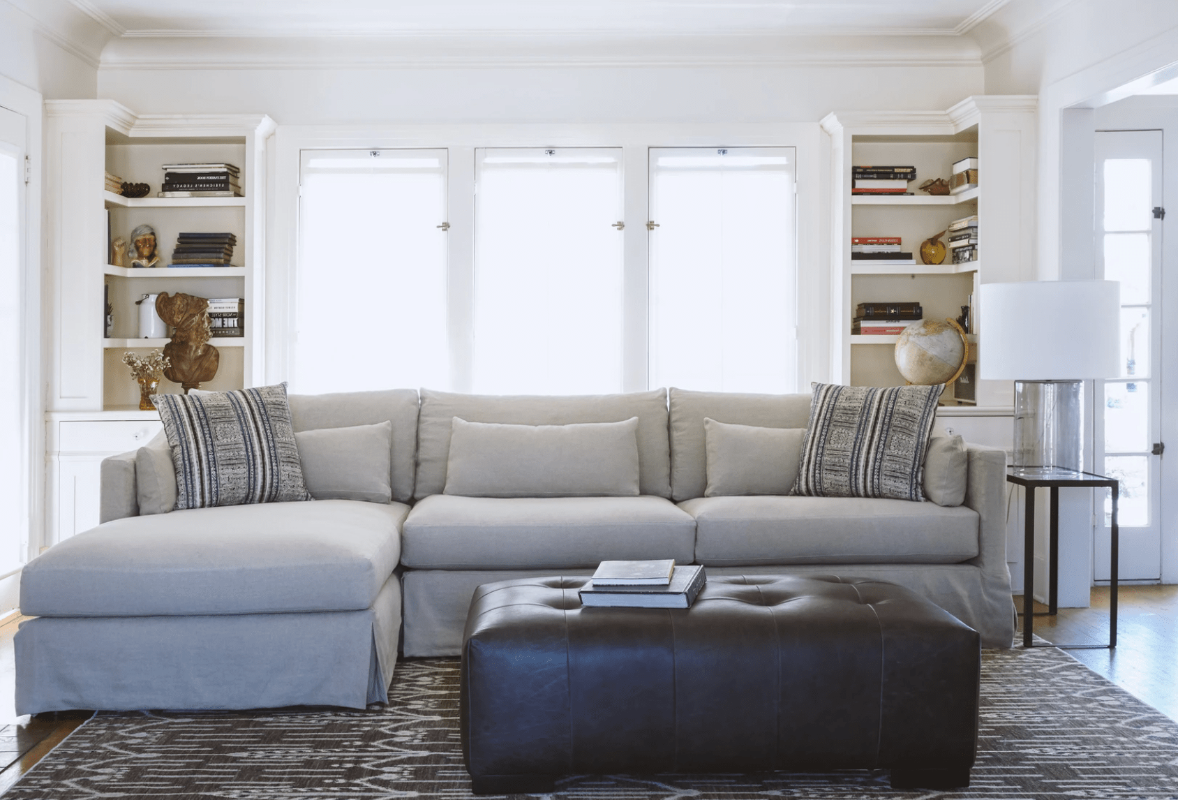 Maui Deluxe Two - Piece Slipcovered RAF Sectional - Our Boat House