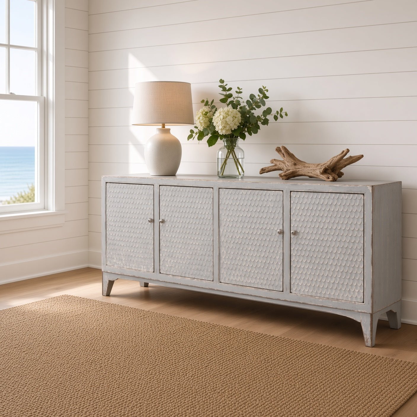 Megansett Scalloped Sideboard - Our Boat House