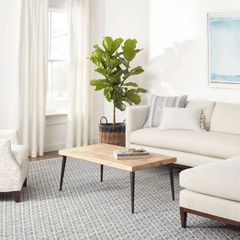 Melange Diamond Handwoven Cotton Rug - Blue - Our Boat House