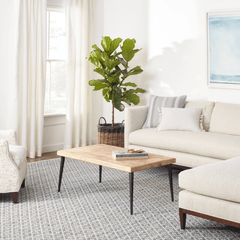 Melange Diamond Handwoven Cotton Rug - Blue - Our Boat House