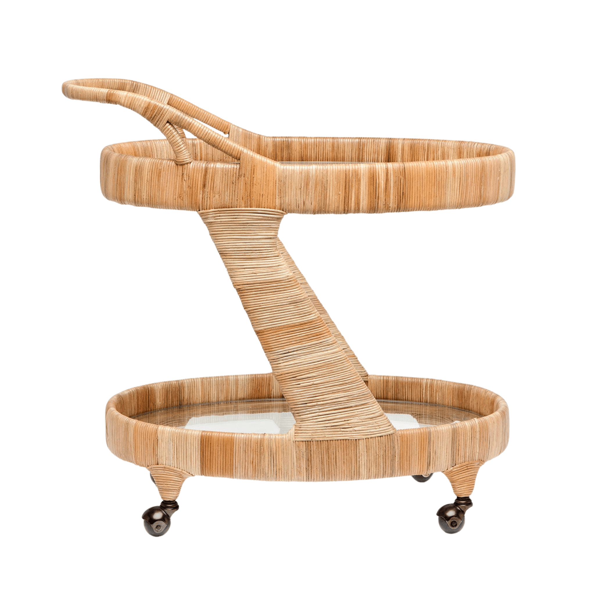 Mendocino Rattan Bar Cart - Our Boat House