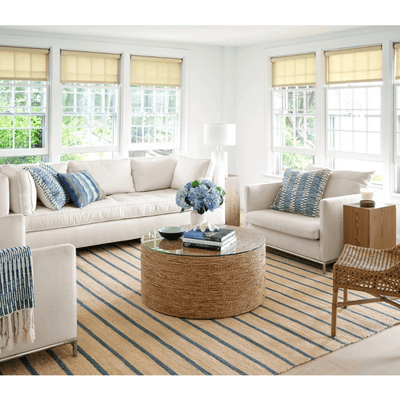 Moana Stripe Woven Jute Rug - Our Boat House
