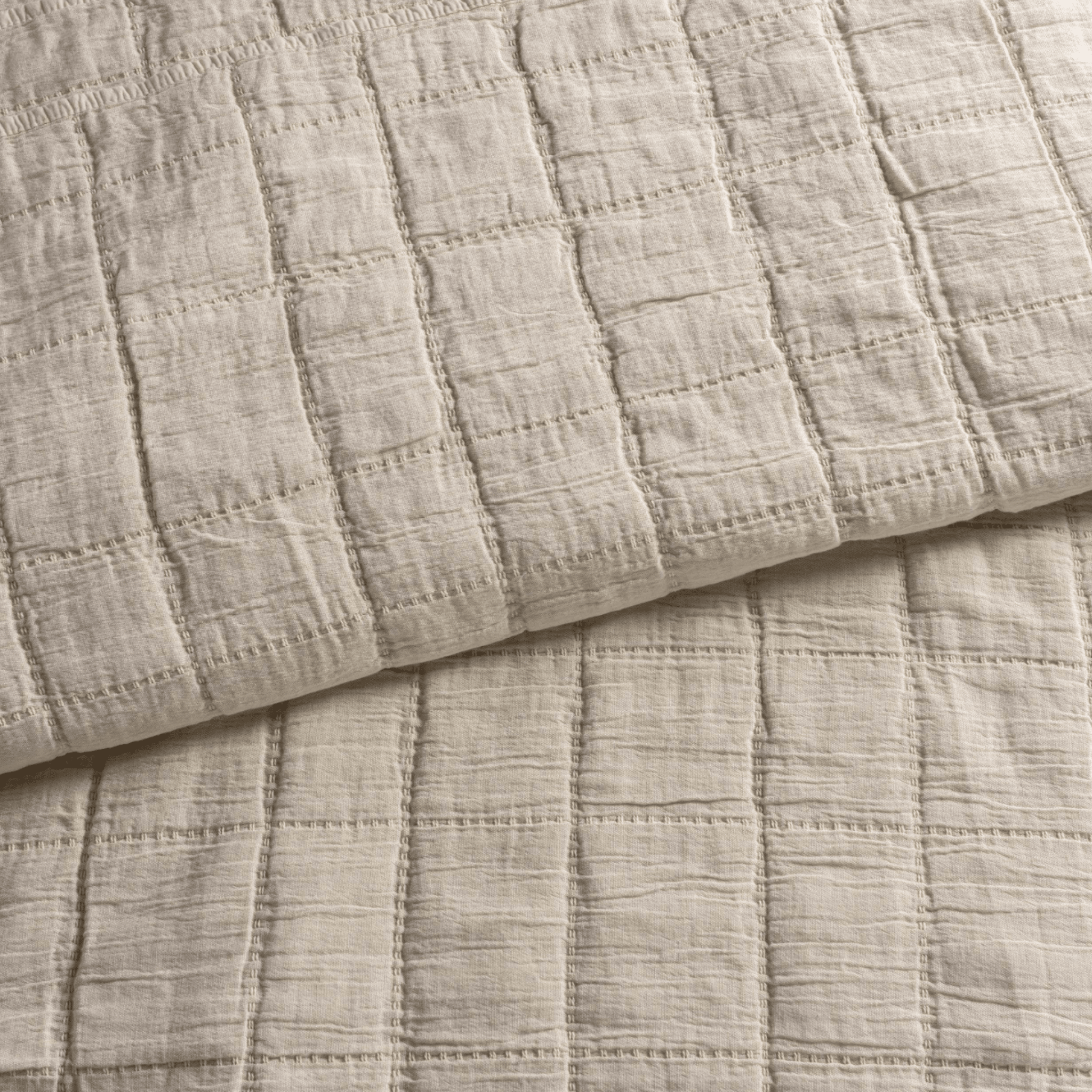 Monet Quilted Coverlet - Natural - Our Boat House
