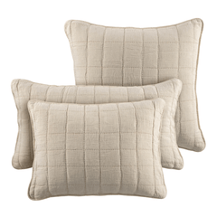 Monet Quilted Sham - Natural - Our Boat House