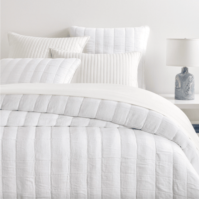 Monet White Quilted Sham - Our Boat House