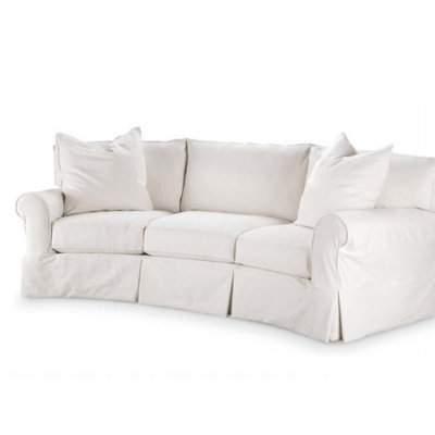 Montauk Shores Curved Slipcovered Sofa - Our Boat House