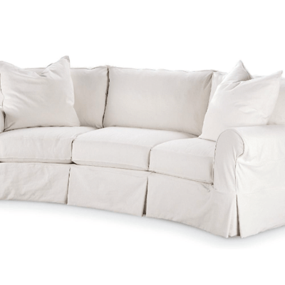 Montauk Shores Curved Slipcovered Sofa - Our Boat House