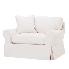 Montauk Shores Slipcovered Chair & A Half - Our Boat House