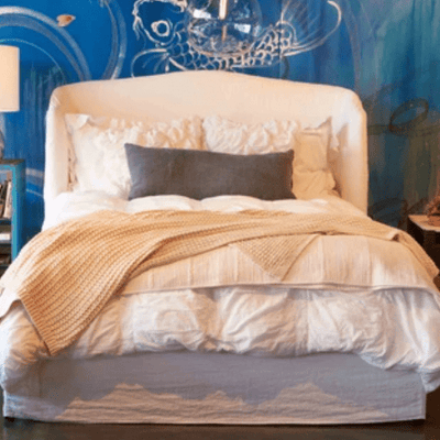 Montauk Slipcovered Bed - Queen - Our Boat House