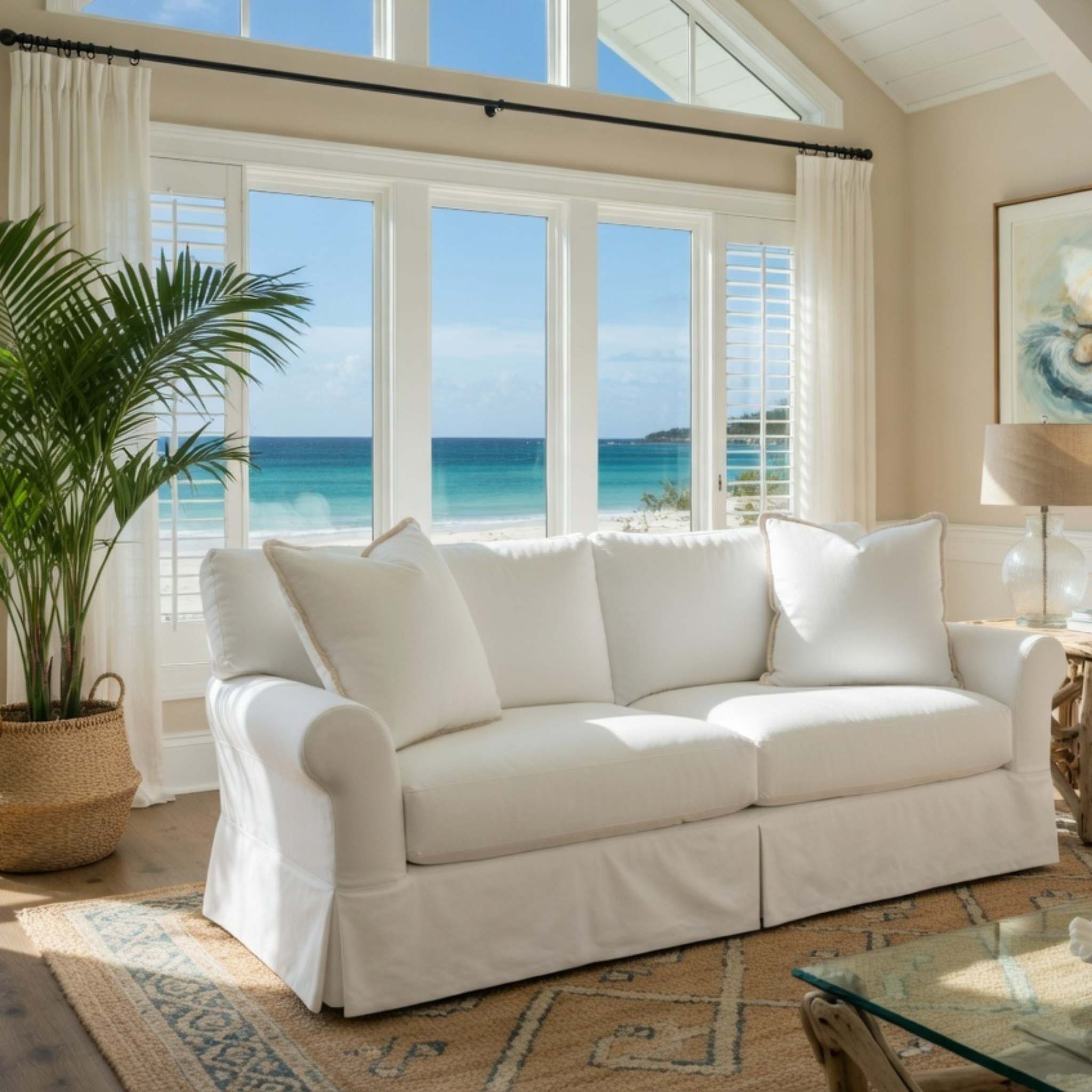 Montauk Shores Slipcovered Sofa