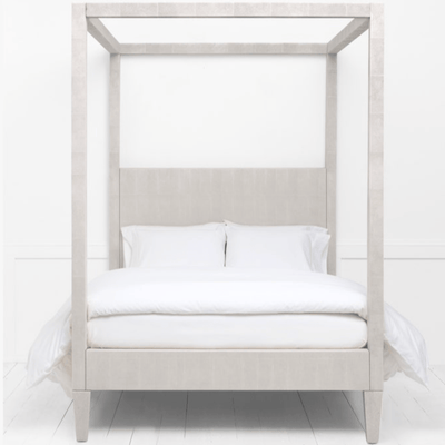 Moonstone Bay Shagreen Bed - French Gray - Our Boat House