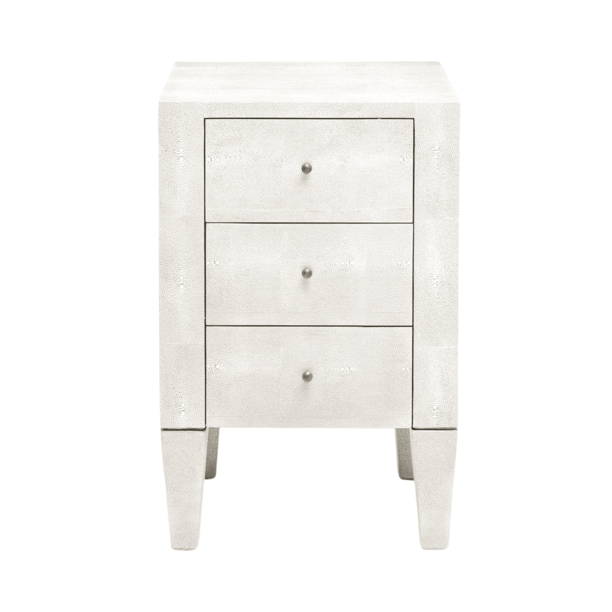 Moonstone Bay Vintage Shagreen Nightstand- French Gray (Two Sizes) - Our Boat House
