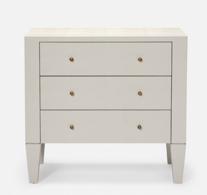 Moonstone Bay Vintage Shagreen Nightstand - French Gray (Two Sizes) - Our Boat House