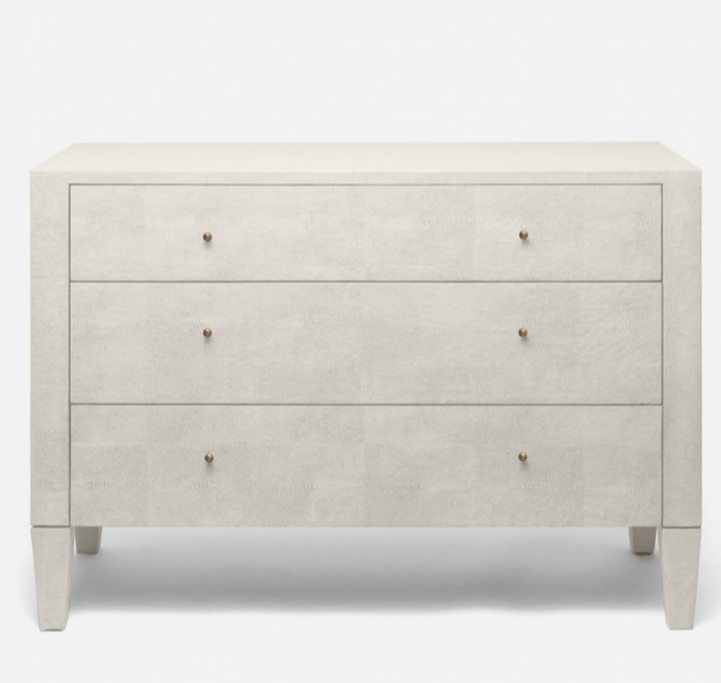 Moonstone Bay Vintage Shagreen Petite Dresser- French Gray