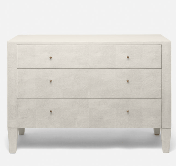 vintage gray dresser Moonstone Bay Vintage Shagreen Petite Dresser- French Gray