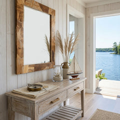 Muriel Teak Mirror - Our Boat House