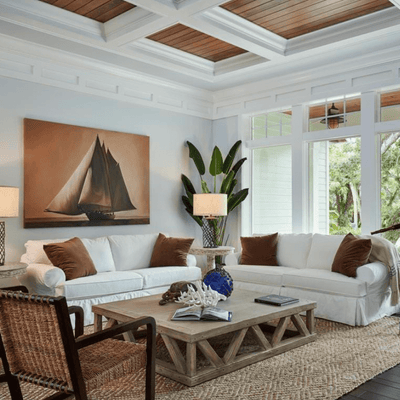 Mykonos Large Rectangle Coffee Table - Our Boat House