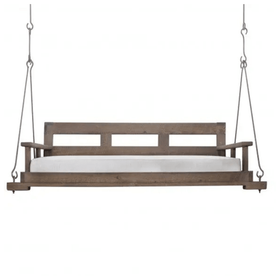 Nantucket Shores Hanging Day Bed with Back (Iron) - Our Boat House