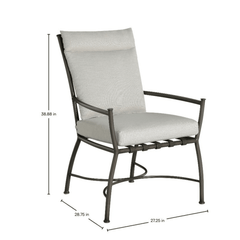 Naples Aluminum Dining Arm Chair - Our Boat House