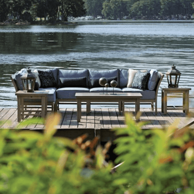 Narragansett Aluminum Outdoor Coffee Table - Our Boat House