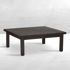 Narragansett Aluminum Outdoor Square Coffee Table - Our Boat House