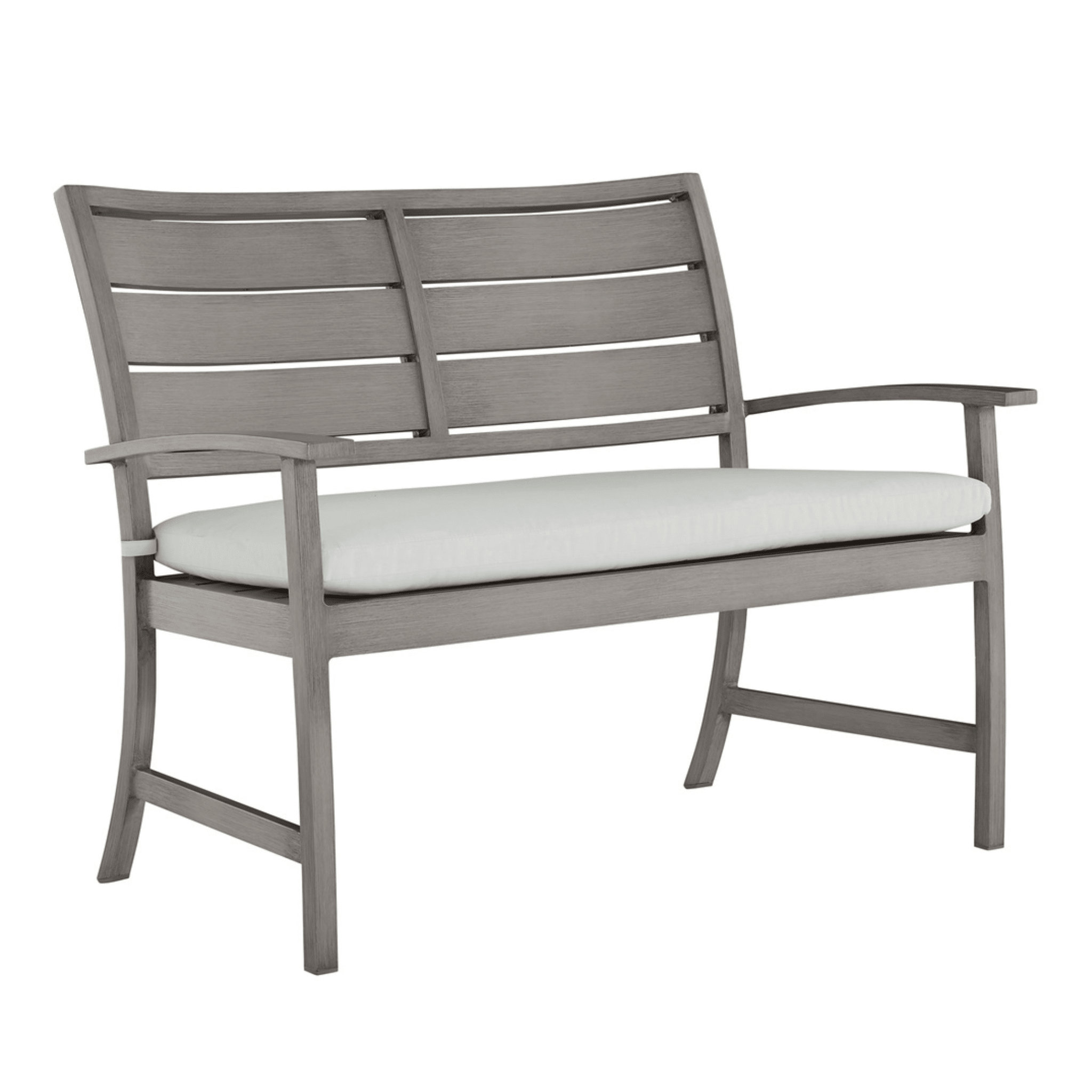 Narragansett Outdoor Bench - Wrought Aluminum Oyster - Our Boat House