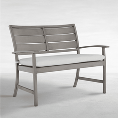 Narragansett Outdoor Bench - Wrought Aluminum Oyster - Our Boat House
