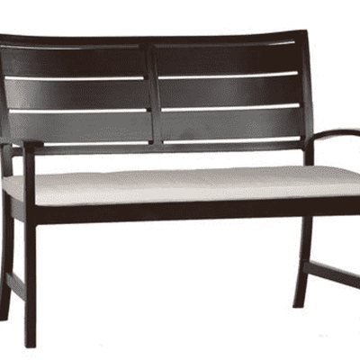 Narragansett Outdoor Bench - Wrought Aluminum Oyster - Our Boat House