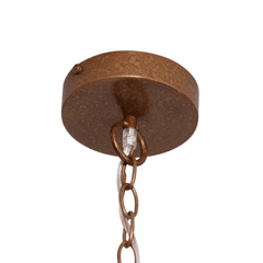 Nashua Coco Bead Oval Chandelier - Bronze & Gold - Our Boat House