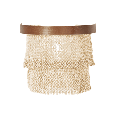 Nashua Coco Bead Sconce - Natural & Gold - Our Boat House