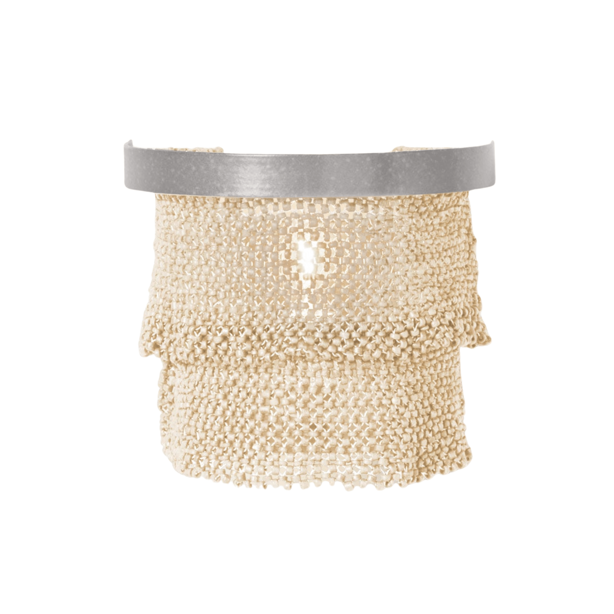 Nashua Coco Bead Sconce - Natural & Silver - Our Boat House