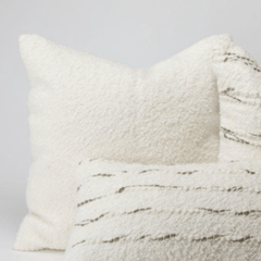 Natural Boucle Pillow - Our Boat House