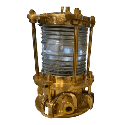 Nautical 4 - Post Solid Cast Brass Piling Light - Our Boat House