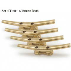 Nautical Brass Boat Cleats - Our Boat House