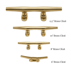 Nautical Brass Boat Cleats - Our Boat House