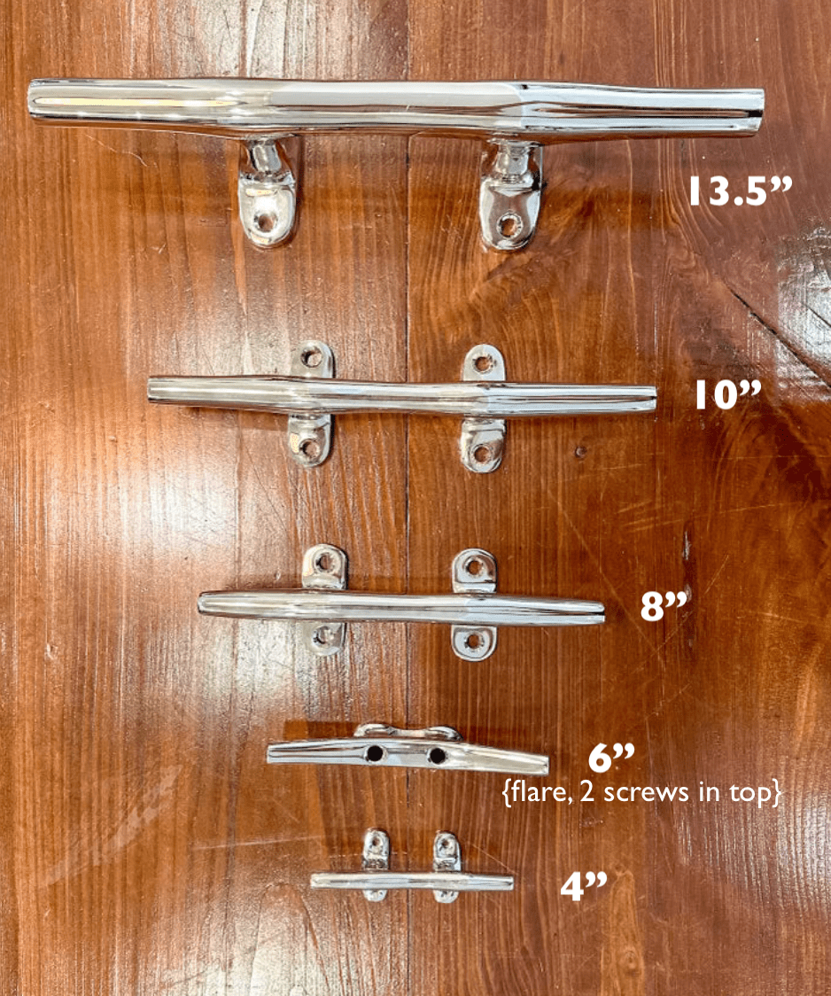 Nautical Nickel Plated Boat Cleat - Our Boat House