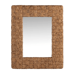 New Castle Water Hyacinth Mirror - Our Boat House