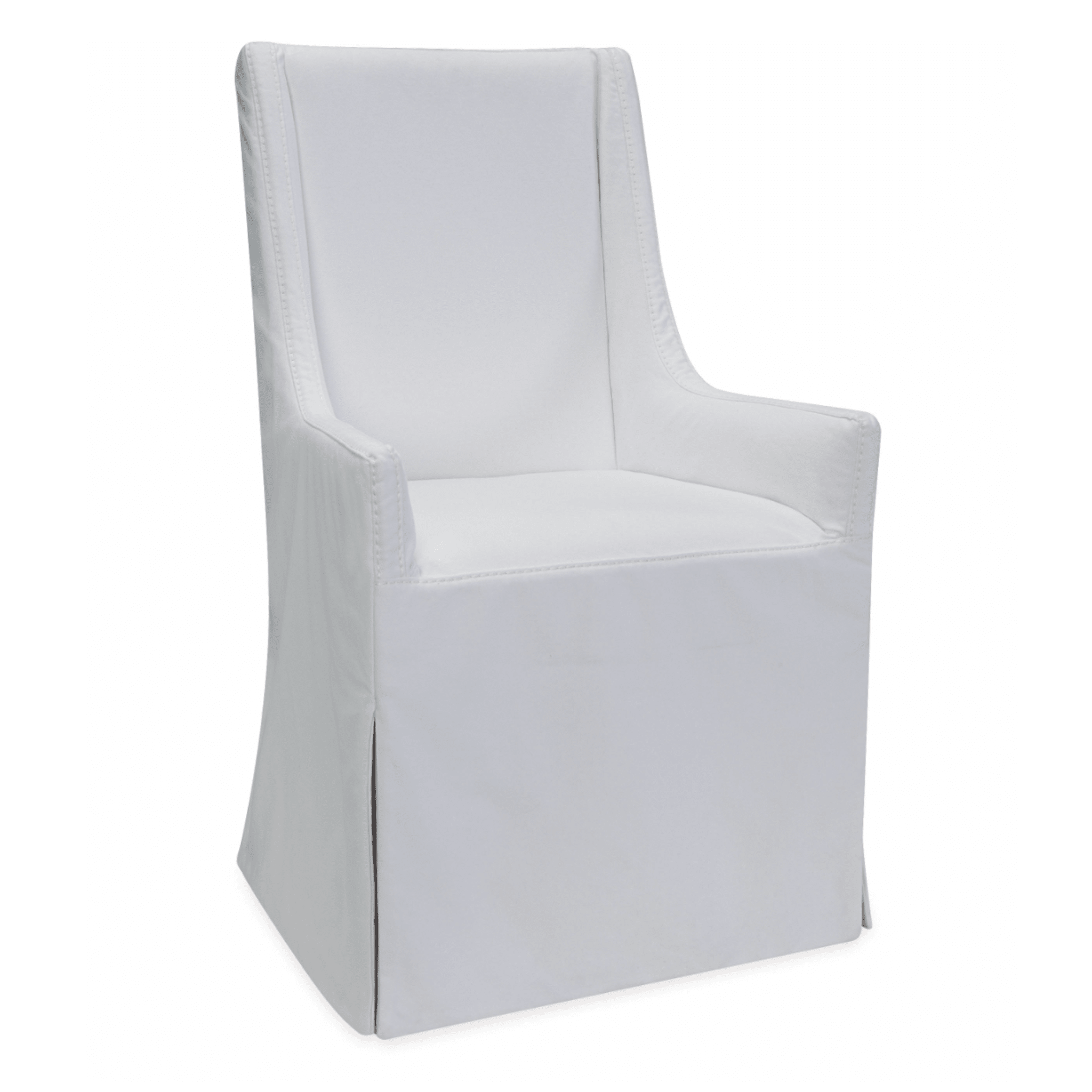 Newport Beach Slipcovered Dining Arm Chair - Our Boat House