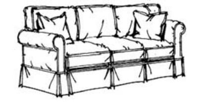 Newport II QUICK SHIP Slipcovered Sofa 84